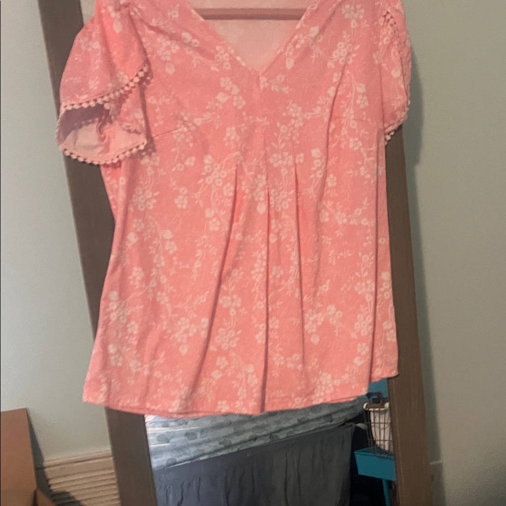 Floral Pink Women's Top